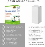 SUNLIFE® Basenpulver 250g Säure-Basen-Haushalt Übersäuerung Mineralien Vitamine Spurenelemente