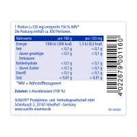 SUNLIFE® Vitamin C Pulver Zitronengeschmack 100g Immunsystem Abwehrkräfte Pulver Zellschutz Gesundheit + L-Ascorbinsäure