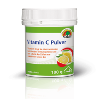 SUNLIFE® Vitamin C Pulver Zitronengeschmack 100g Immunsystem Abwehrkräfte Pulver Zellschutz Gesundheit + L-Ascorbinsäure