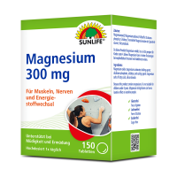 SUNLIFE® Magnesium 300 mg Tabletten Müdigkeit...