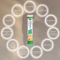 SUNLIFE® Magnesium Brausetabletten Orange-Grapefruitgeschmack hochdosiert Muskeln Nerven Sport 17 Stk
