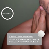 SUNLIFE® Magnesium Brausetabletten Orange-Grapefruitgeschmack hochdosiert Muskeln Nerven Sport 17 Stk