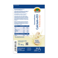 SUNLIFE® Calcium + Vitamin D3 Brausetablette Zitrone& Limette für Knochen& Zähne + Vitamin K1 & Folsäure & Kupfer