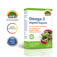SUNLIFE® Vegane Omega 3 Algenöl Kapseln