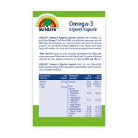 SUNLIFE® Vegane Omega 3 Algenöl Kapseln