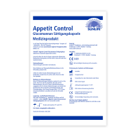 SUNLIFE® Appetit Control Glucomannan Kapseln Appetitkontrolle Diätunterstützung Abnehmen Gewicht verlieren