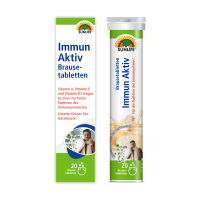 SUNLIFE® Immun Aktiv Brausetabletten 20 Stk Stärkung Immunsystem Limette-Grüntee Gesundheit Abwehrkräfte