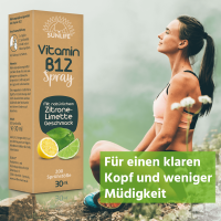 SUNLIFE® Vitamin B12 Spray hochdosiert Energie &...