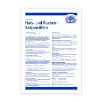 SUNLIFE® Hals- und Rachen- Salzpastillen 36 Stk Halsschmerzen Rachen Hustenreiz Schleimlösung Stimmbelastung