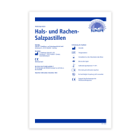 SUNLIFE® Hals- und Rachen- Salzpastillen 36 Stk Halsschmerzen Rachen Hustenreiz Schleimlösung Stimmbelastung