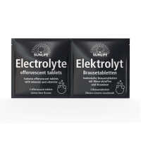 SUNLIFE® Elektrolyte Brausetabletten isotonisch Zitrone-Limette Dextrose Party Reisen Sport