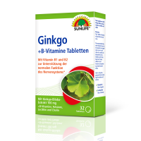 SUNLIFE® Ginkgo Biloba Extrakt100 mg + B-Vitamine...