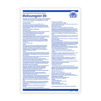 SUNLIFE® Melissengeist EN 500 ml Beruhigung Entspannung Kräuter Durchblutung Natur Pflanzlich Magen-Darm Unwohlsein 15 Heilkräuter