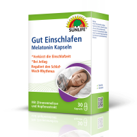 SUNLIFE® Melatonin Kapseln 30 Stk zum Einschlafen...