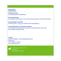 SUNLIFE® Nasenspülsalz 60 Stk zur Nasenreinigung bei Schnupfen Erkältung/Pollen + Befeuchtung mit hochwertiges Natriumchlorid